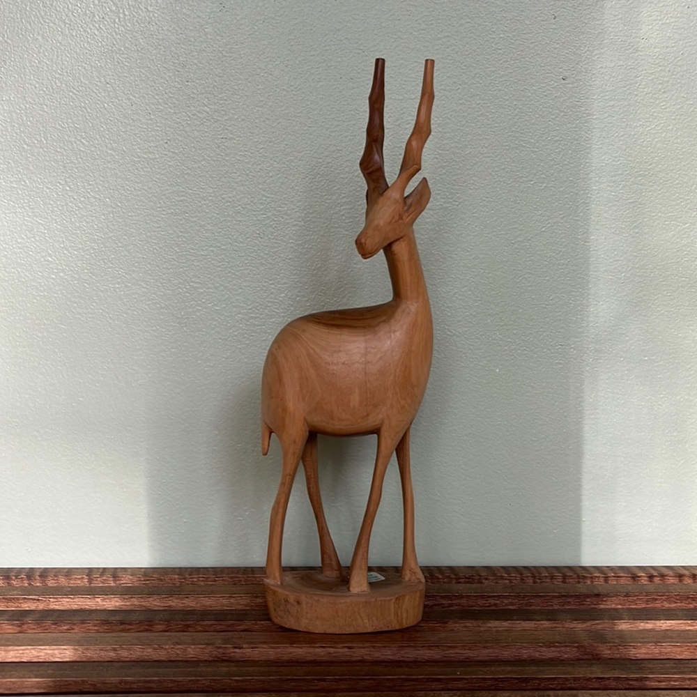 Hand carved wooden sculpture